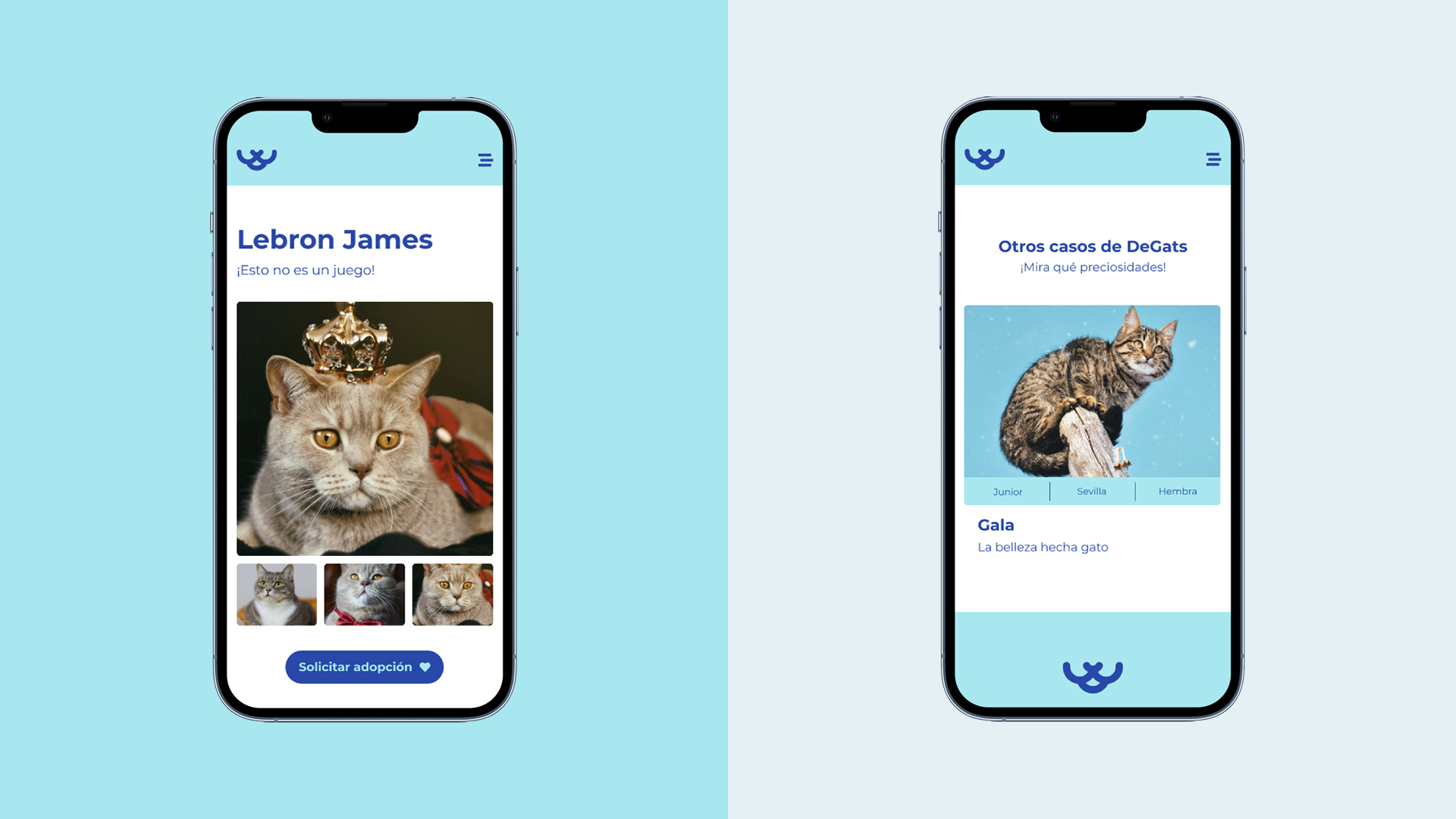 Adopta cat profile mobile
